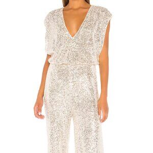NWT BCBGMAXAZRIA Sequin Skinny Jumpsuit - Size XL